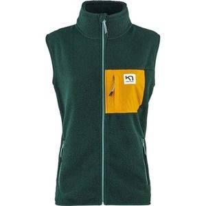 Kari Traa Green and Yellow Fleece Vest